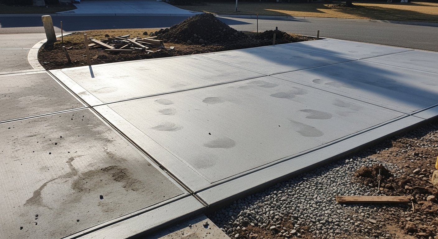 Concrete driveway project